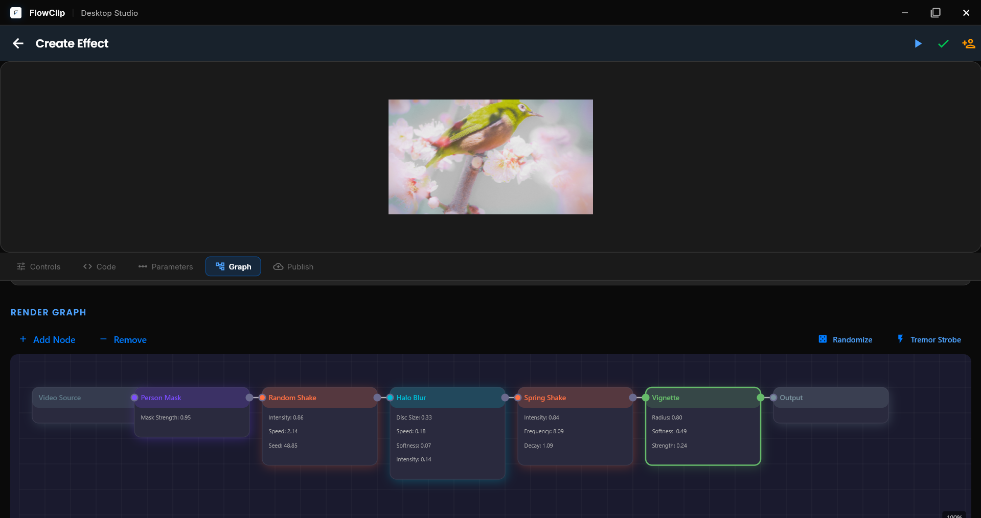Node Graph Effect Creator on Windows